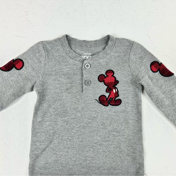 Mickey Mouse Disney 2 Piece Waffle Knit Top and Jogger Pant Set - Picture 3 of 13